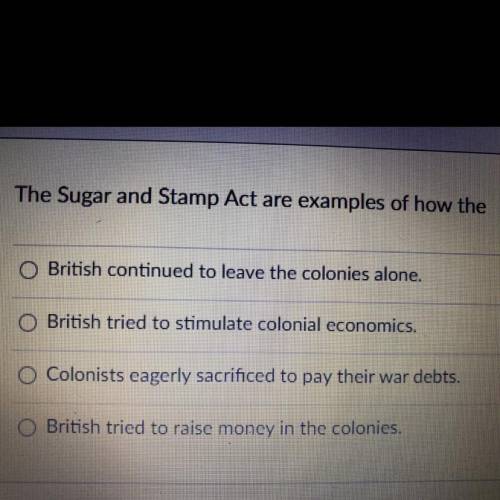 What is the answer to this question for U.S History class?