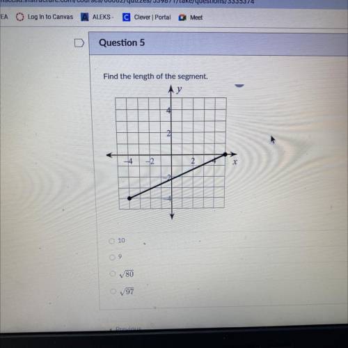 Find the length of the Segment