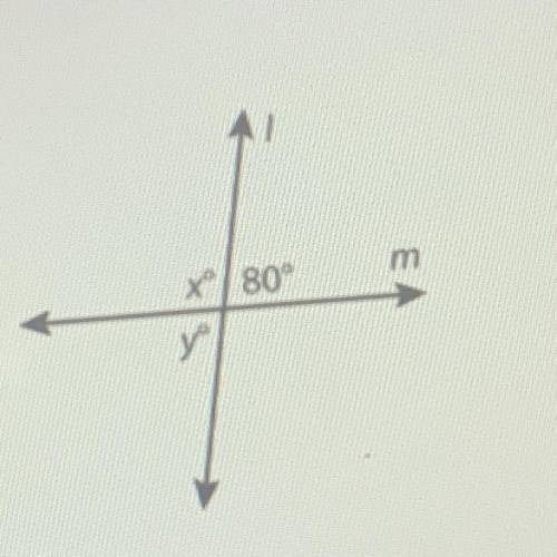 Use the figure to determine the value of X and y￼