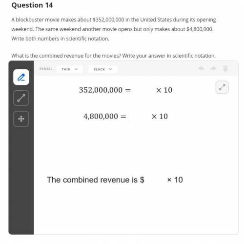 What is the combined revenue for the movies? Write your answer in scientific notation.