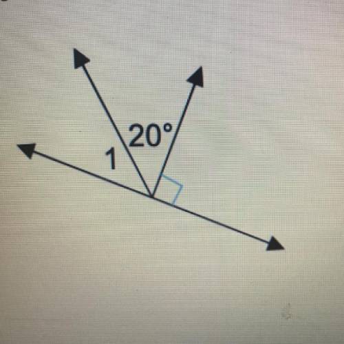 What is the measure of angle 1?