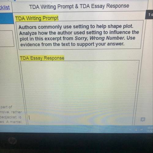 Really need help on this TDA it’s due tomorrow:( SOMBODY HELPP)