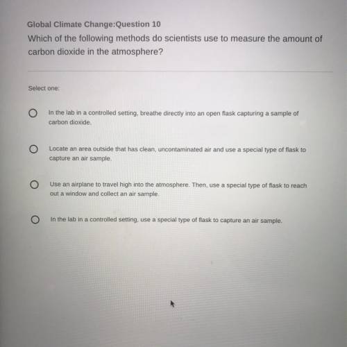 Global Climate Change:Question 10

Which of the following methods do scientists use to measure the