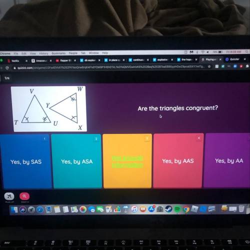 Are the triangles congruent 
Plssss help asap