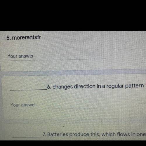 What changes direction in a regular pattern ?