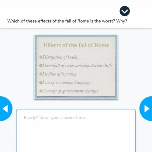 Which of the effects of the fall of rome is the worst