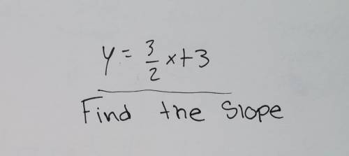 I need to find the slope.