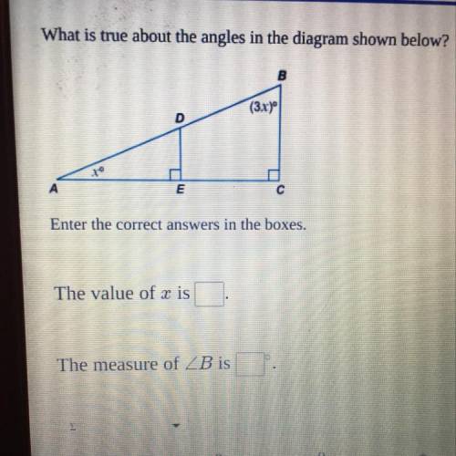 What is x and measure b? please help:)