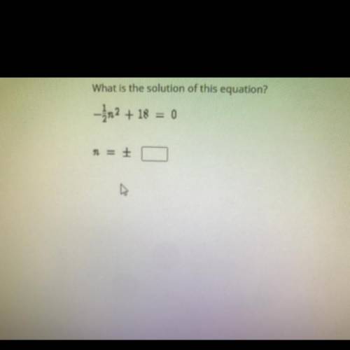What is the solution of this equation? Plz help asap!