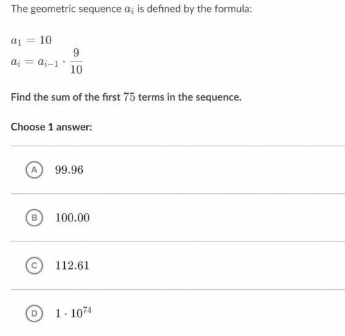 PLEASE HELP!! Geometric Series