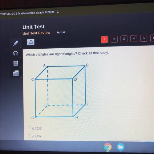 Which triangles are right triangles? Check all that apply.

Check my last question for answer choi