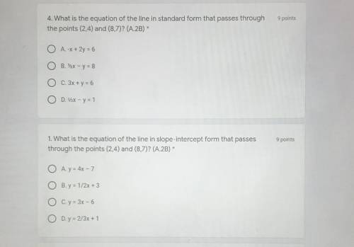 There are two different questions I need help on both please