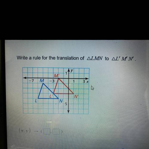 Write a rule for the translation of LMN to L' M' N'