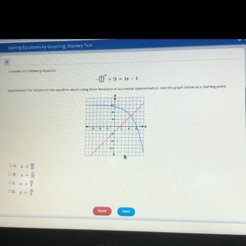 Approximate the solution to the equation above using three iterations of successive approximation.