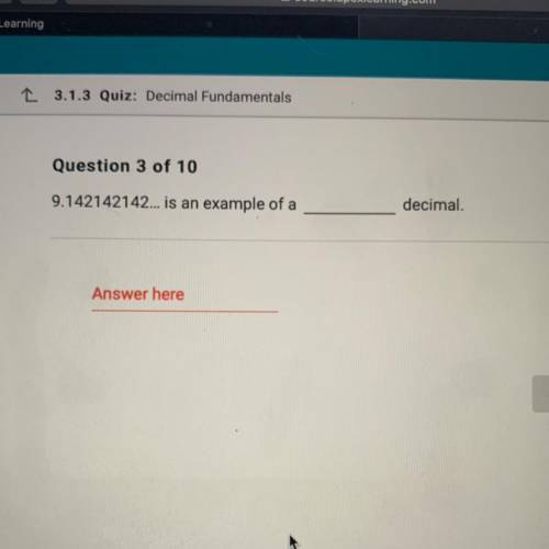 9.142142142... is an example of a ______decimal.