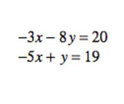 USE SUBSTITUTION METHOD TO FIND X AND Y PLEASE HELP ME QUICKLY