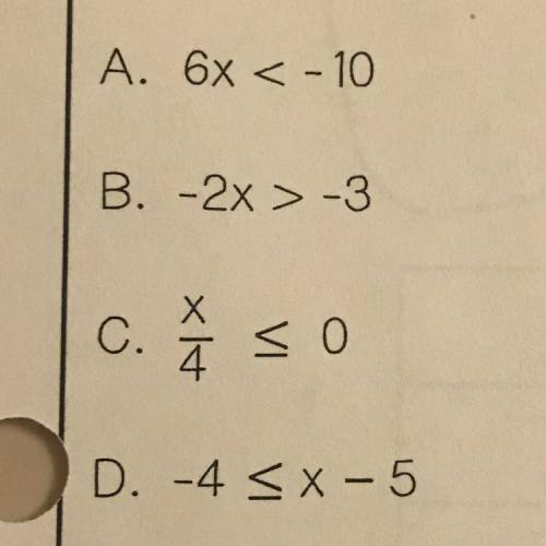 Which inequality is NOT true when x=-2?