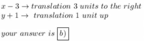 What is the description of the translation represented by the translation rule (x, y)--->(x -3, y
