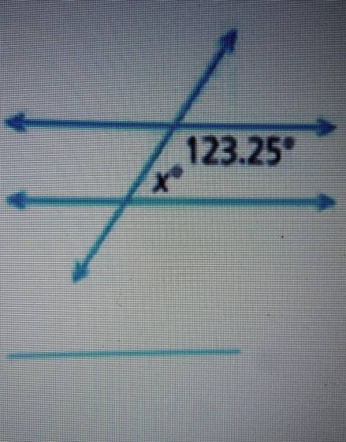 Probleme 1-2 show two Parallel lines and a transversal. Find the values of x