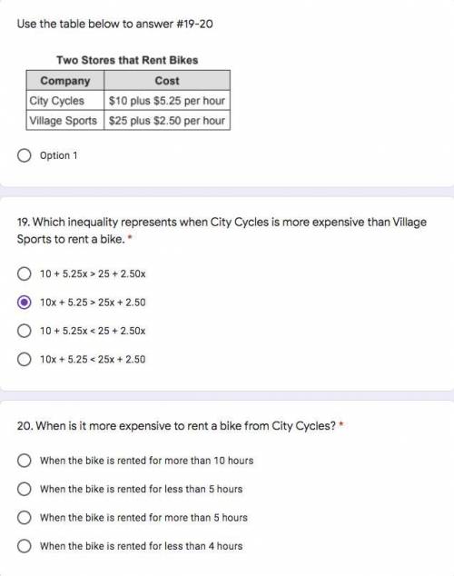 Please help me on question 19-20