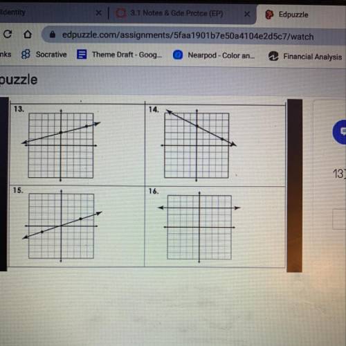 What are the slopes to these graphs ? PLEASE