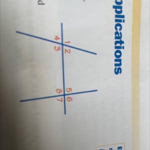 Name all pairs of same side interior angles