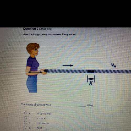 PLS HELP ITS WORTH SO MANY POINTS AHH
LONGITUDINAL 
SURFACE
TRANSVERSE
HEAT