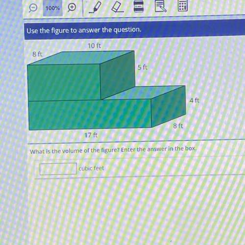 What is the volume of the figure? Enter the answer in the box.