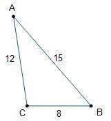 Consider the triangle.

The measures of the angles of the triangle are 32°, 53°, 95°. Based on the