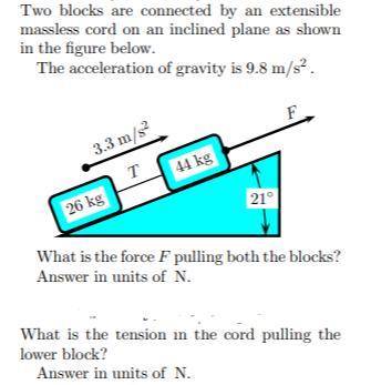 Physics problem on forces on an incline, quick. Should take about three minutes.