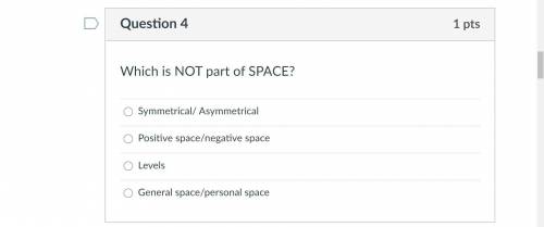Which is NOT part of SPACE in dance?