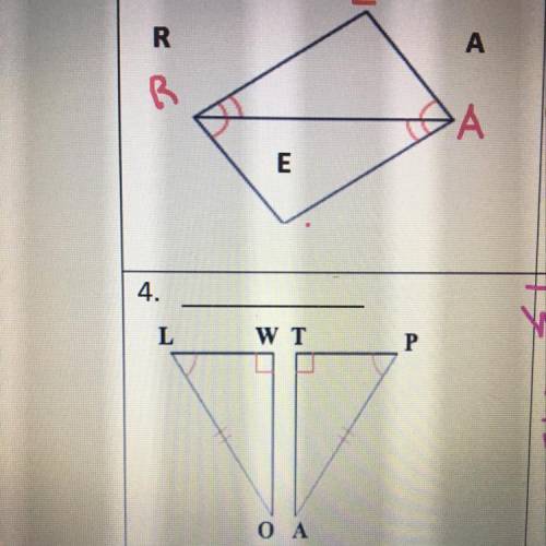 State the postulate and write the congruent parts and reasons