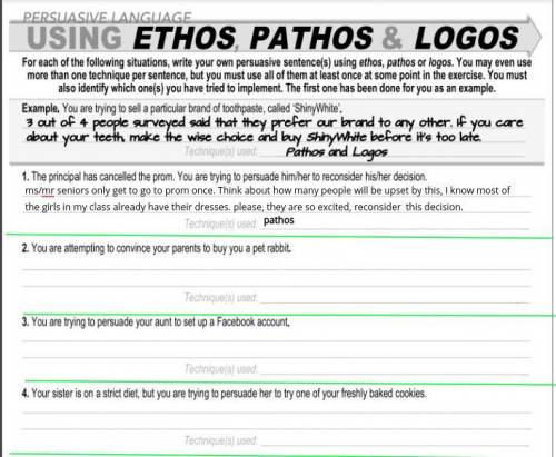 Ethos is about establishing your authority to speak on the subject.

logos is your logical argumen