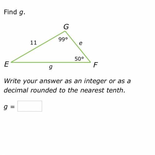 Find g. Pls help!!

If you’re good at these mathematics and could help me since my teacher didn’t
