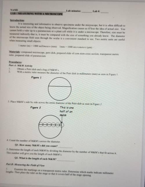 Have this done correctly for brainiestmeasuring what a microscope