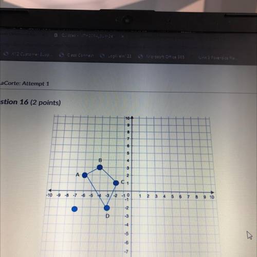 What point would A' be after a dilation with a scale factor of 2 centered at (-7,-2)?