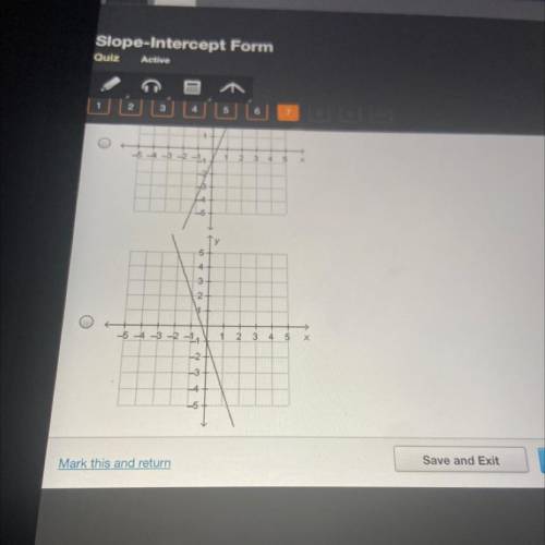 carey correctly graphs a linear function. the slope of the function is -1 . the y-intercept is 3 .