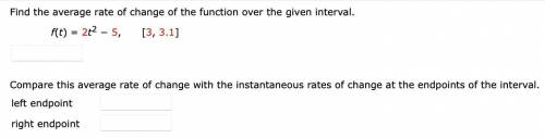 Find the average rate of change of the function over the given interval