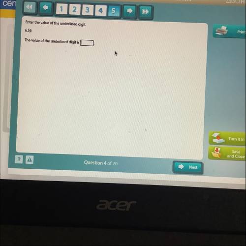 What is the value of the digit 6? Correct answer will be marked brainliest.