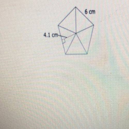 What is the approximate area of the pentagon