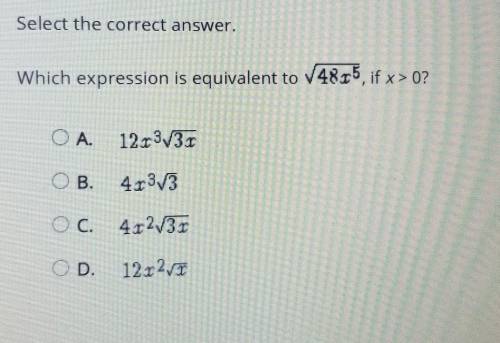 Which expression is equivalent to if x >0