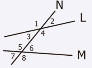 What is the corresponding angle with angle 8