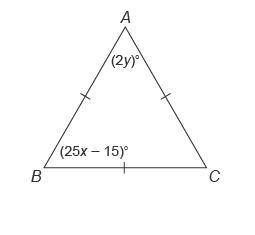 What is the value of X in this triangle?
