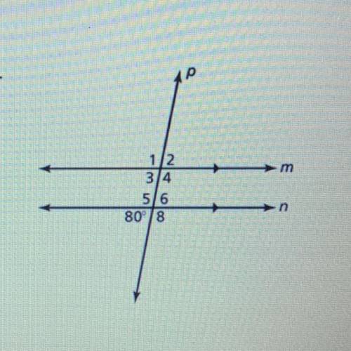 1. Describe the relationship between angle2 and angle6