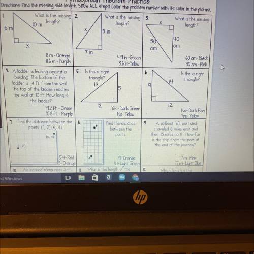 Pythagorean Theorem Coloring By Number
Plis help , I don’t understand this assignment
