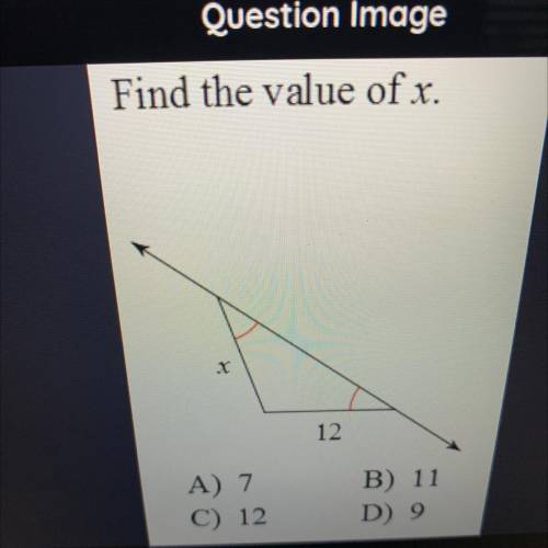 Find the value of x?