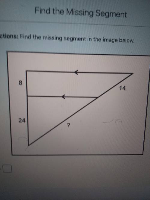 Help 
Find the missing segment