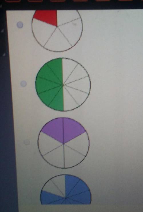 Which model represents a fraction greater than 3/5?