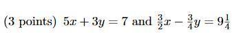 Solve the given system of equations utilizing either the substitution or addition method.