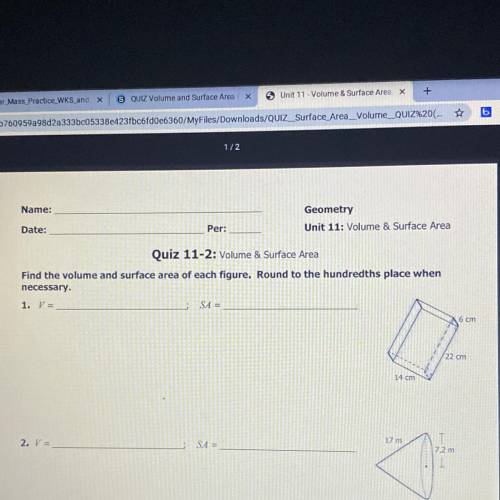 Need help with the first 2 and show your work